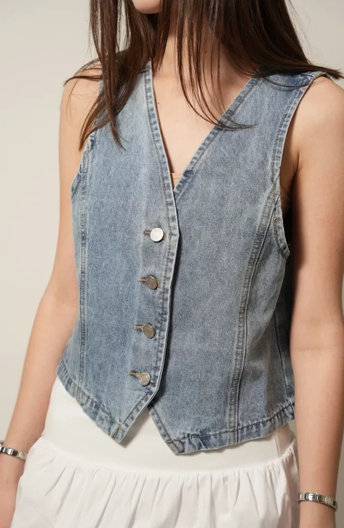 Chaleco denim edge