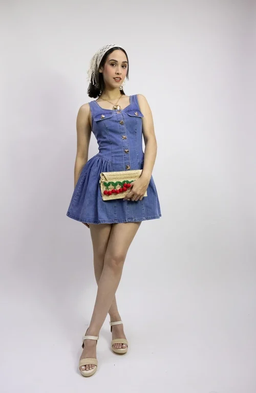 Sweet denim dress