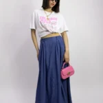 Denim breeze skirt